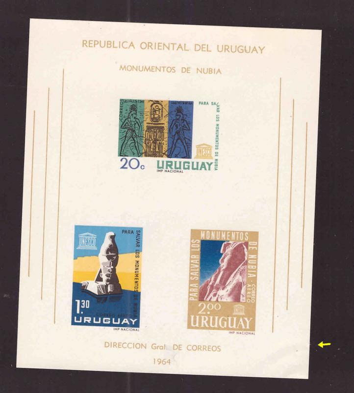 Uruguay Scott C267a UNESCO Nubia sheet Ng