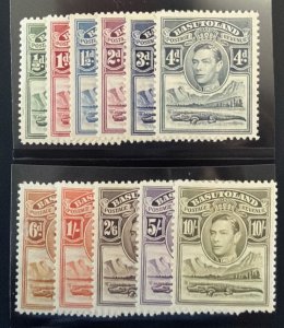 Basutoland 1938 SC 18-28 Mint Set