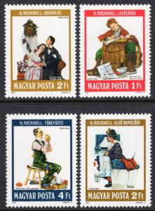 Hungary 2716-2719 Norman Rockwell MNH VF