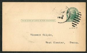 1915 Manheim to West Chester PA Postal Card George Danner Museum Collection