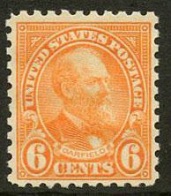 US Scott #587 Mint VF; Hinged Lightly