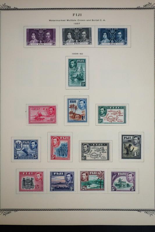 Fiji 1800's to 1960's Stamp Collection