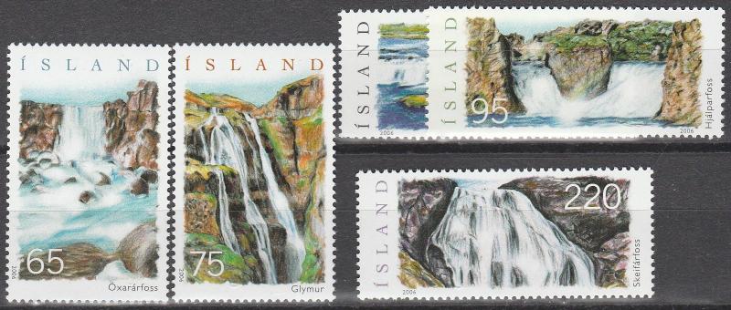 Iceland #1077-81 MNH CV $14.50  (A9110)