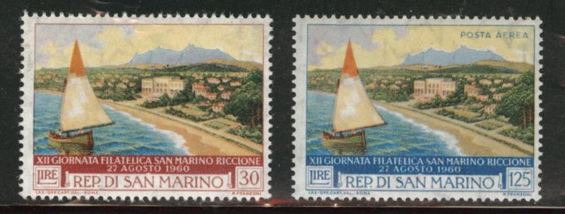San Marino Scott 471-C116 MH* stamp set Toned Gum