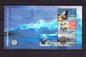 AAT - 2008 - POLAR YEAR SOUVENIR SHEET - SCOTT L143 B - MNH