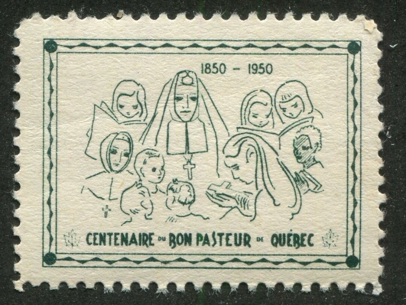 Canada Cinderella cc0406 1950 Centenaire du Bon-Pasteur de Quebec, Unlisted