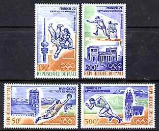 MALI - 1972 - Munich Olympics - Perf 4v Set - Mint Never Hinged