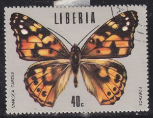 Liberia 688 Tropical Butterflies 1974