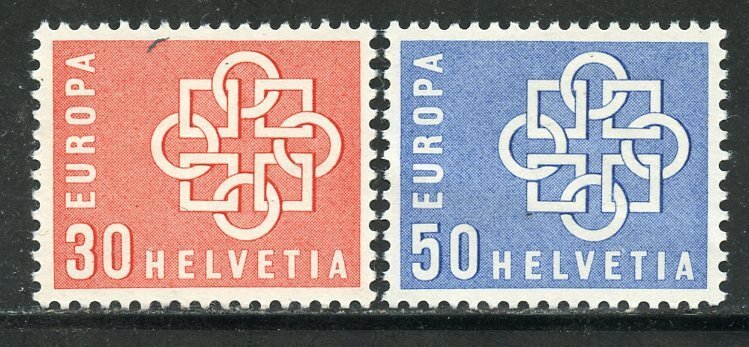 Switzerland # 374-5 Mint Hinge,