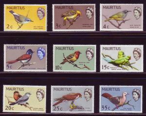 Mauritius 276-284a MH Short set