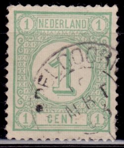 Netherlands, 1876, Numeral of Value, 1c, used