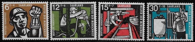 Saar #B117-20 MNH Set - Miners