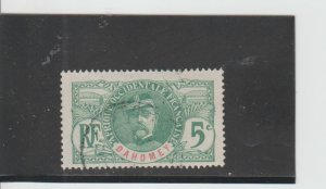 Dahomey  Scott#  20  Used  (1906 Gen. Louis Faidherbe)