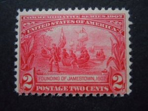 #329 2c Jamestown Expo Issue MNH OG F/VF CV $80 Includes New Mount #2