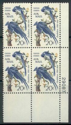 US Stamp #C71 MNH - 20c USA AirMail - Plate Block of 4