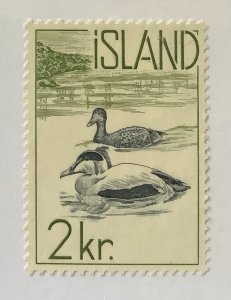 Iceland 1959 Scott 321 used  - 2kr,  Common Eider