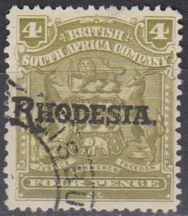 Rhodesia #87 F-VF Used CV $3.75 (B2172L)