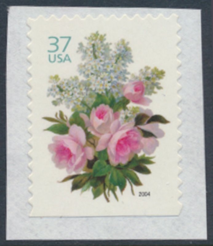 USA   SC#  3836  Used Flowers  see details & scans