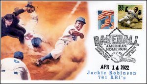 22-326, 2022, Baseball America’s Home run, Event Cover, Jackie Robinson, Nationa