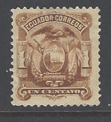 Ecuador Sc # 12 mint hinged (DT)