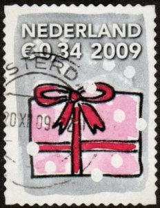 Netherlands 1347d - Used - 34c Christmas / Gift (2009)  (cv $0.60)