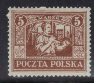 POLAND SC# 181 USED 5m 1922-23