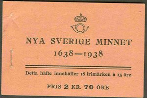 SWEDEN (H35BC) Scott 274b/a, 15 ore New Sweden Booklet