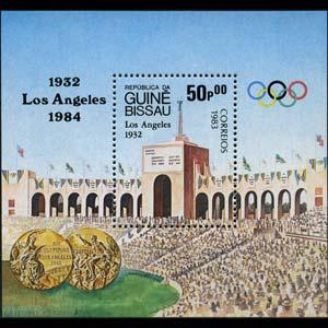 GUINEA-BISSAU 1983 - Scott# 496 S/S Olympics-Stadium NH