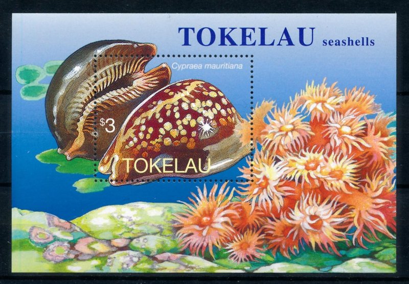 [99425] Tokelau 1996 Marine life sea shells sea snails Souvenir Sheet MNH