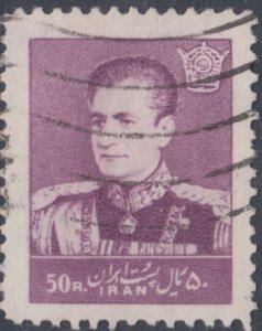 IRAN Sc # 1123 USED SINGLE from SET, SHAH of IRAN