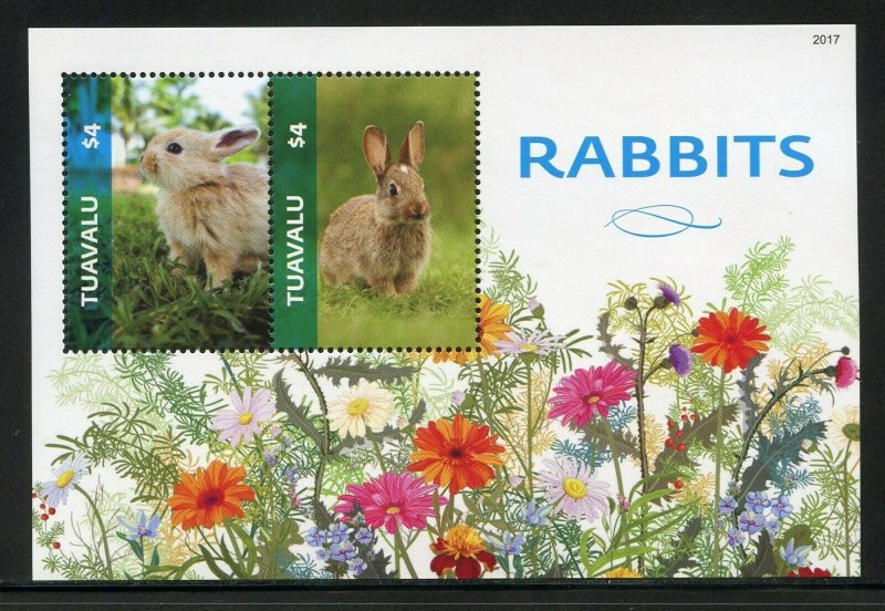 TUVALU 2020 RABBITS  SOUVENIR SHEET MINT NH