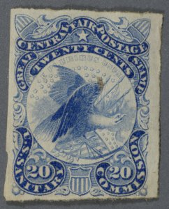 United States 1864 Sanitation Fair Imperforate Proof