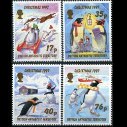 BR.ANTARCTIC TERR. 1997 - Scott# 249-52 Xmas Set of 4 NH