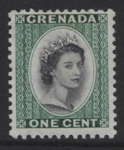 Grenada -Scott 172- QEII Definitive Issue-1953- MVLH - Single 1c -Stamp-Lot 1