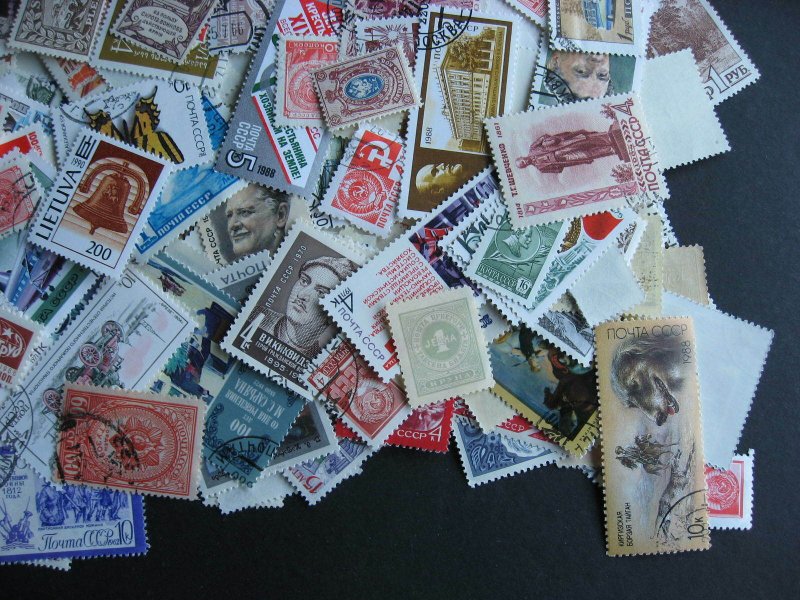 Russia about 500 interesting all ages mixture (duplicates, mixed condition)