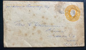 1910 Madera Chihuahua Mexico Postal Stationery Cover To Shiner TX USA