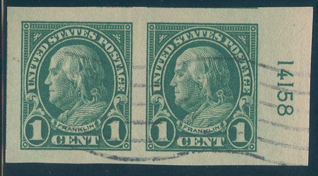 US Scott #575PR Used, Gem, Right Plate Number, PSE (Graded 100)