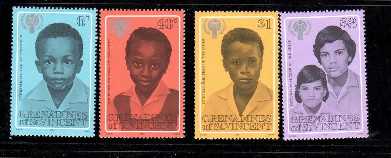 ST. VINCENT-GRENADINES #176-179  1979  IYC   MINT  VF NH  O.G  b