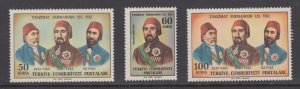 Turkey   #1630-32    mnh   cat $2.40