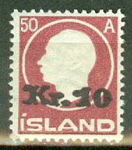 DI: Iceland 140 MNH CV $600