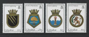 Gibraltar    mnh  sc  492-495