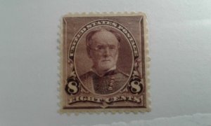 US #225 mint hinged thin e21.2 12830