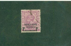 PATIALA INDIAN STATE O58 USED CV $5.25 BIN $2.50