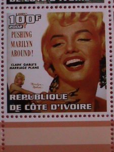 IVORY COAST STAMP-2002-SEXY MARILYN MONROE: -MNH STAMP SHEET -RARE