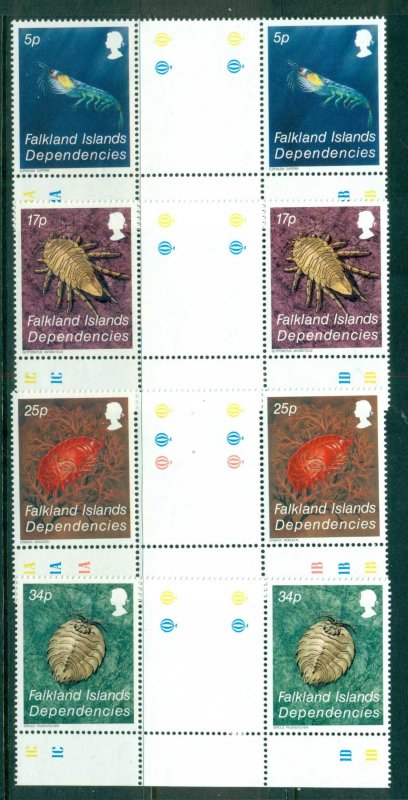 Falkland Is Deps 1984 Crustaceans gutter prs.MUH lot58860