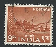 India Scott #256 Bullock Irrigation Used