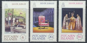 Pitcairn Islands   SC# 160 - 162   MNH   QE II Silver Jubilee    see details/...