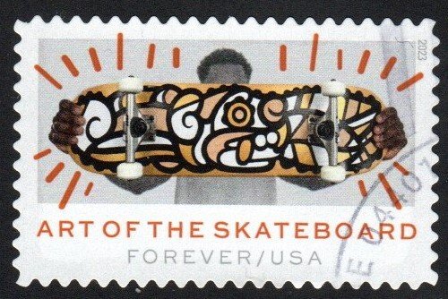 SC# 5766- (63c) - Art of the Skateboard - 4 of 4 - USED Single Off Paper