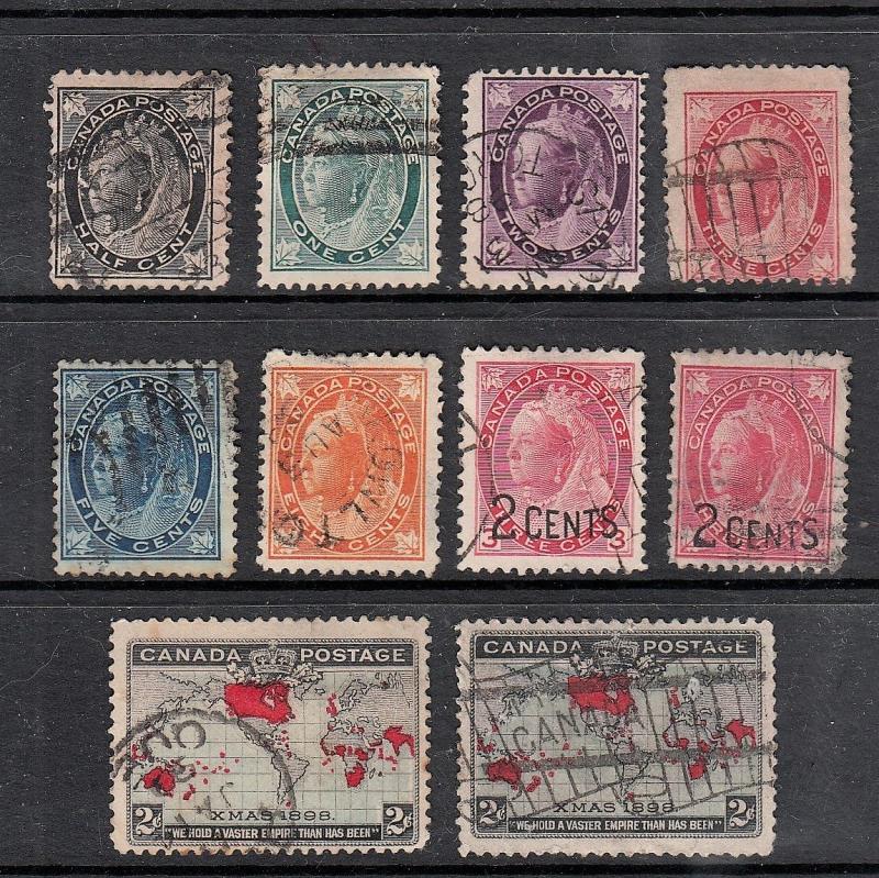 Canada Stamps 1897-1899 Used