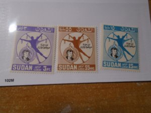 Sudan  #  170-72  MNH